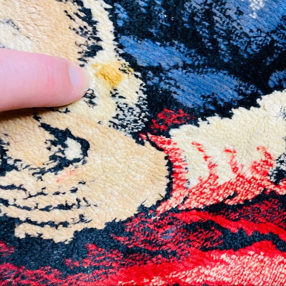 Vintage Mary baby Jesus velour large pillow tapestry fabric panel craft god - Picture 5 of 16